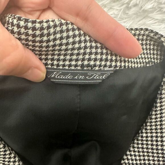 GIANNI VERSACE Couture Made In Italy 2 Pc Blazer & Skirt Set Wool Silk Vintage - Picture 12 of 16